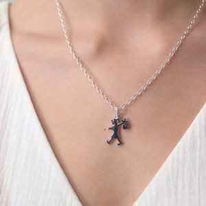 Karen Walker Runaway Girl Silver Necklace